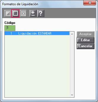 Formatos de liquidación